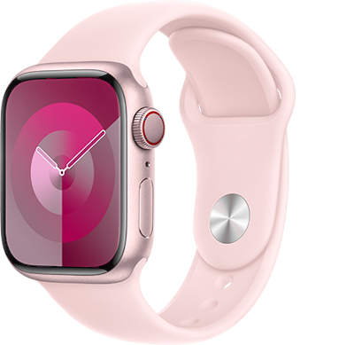 Watch Series 9 41mm (GPS  Plus Cellular) on O2 in Pink