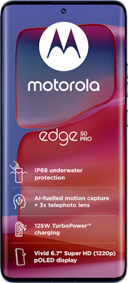Edge 50 Pro Dual SIM on iD Mobile in Purple