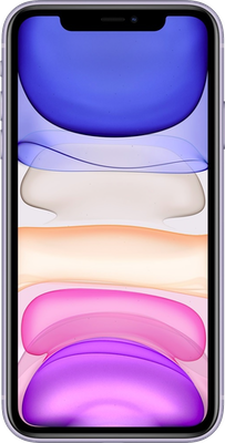 iPhone 11 on Three in Purple