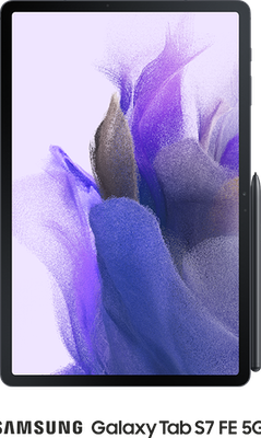 Galaxy Tab S7 FE 5G on iD Mobile in Black