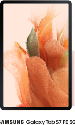 Galaxy Tab S7 FE 5G on Three in Pink