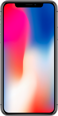 iPhone X on Vodafone in Grey