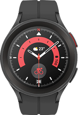 Galaxy Watch 5 Pro 4G 45mm on O2 in Black