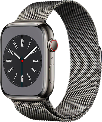Watch Series 8 45mm (GPS  Plus Cellular) on O2 in Grey