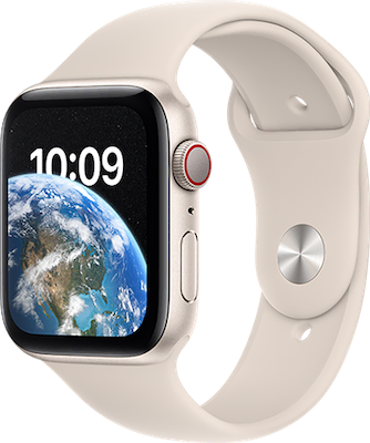 Watch Series SE (2nd gen) 44mm (GPS  Plus Cellular) on O2 in White