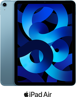 iPad Air 5 10.9" (2022) on O2 in Blue