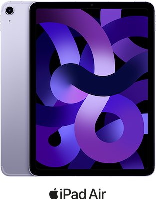 iPad Air 5 10.9" (2022) on O2 in Purple